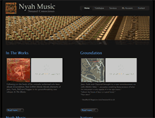 Tablet Screenshot of nyahmusic.com